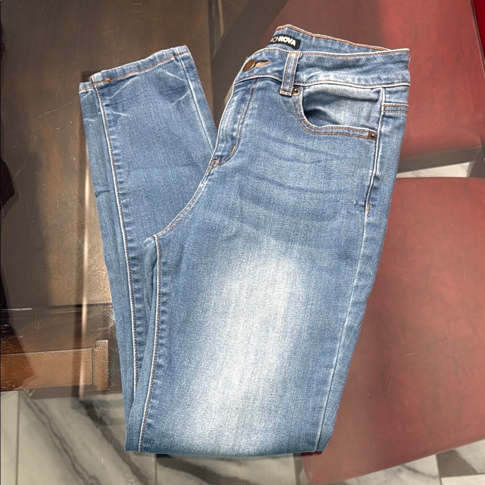 Fashion Nova Blue Skinny Jeans